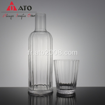 Ato motif gravé en verre verre verre d&#39;eau jume